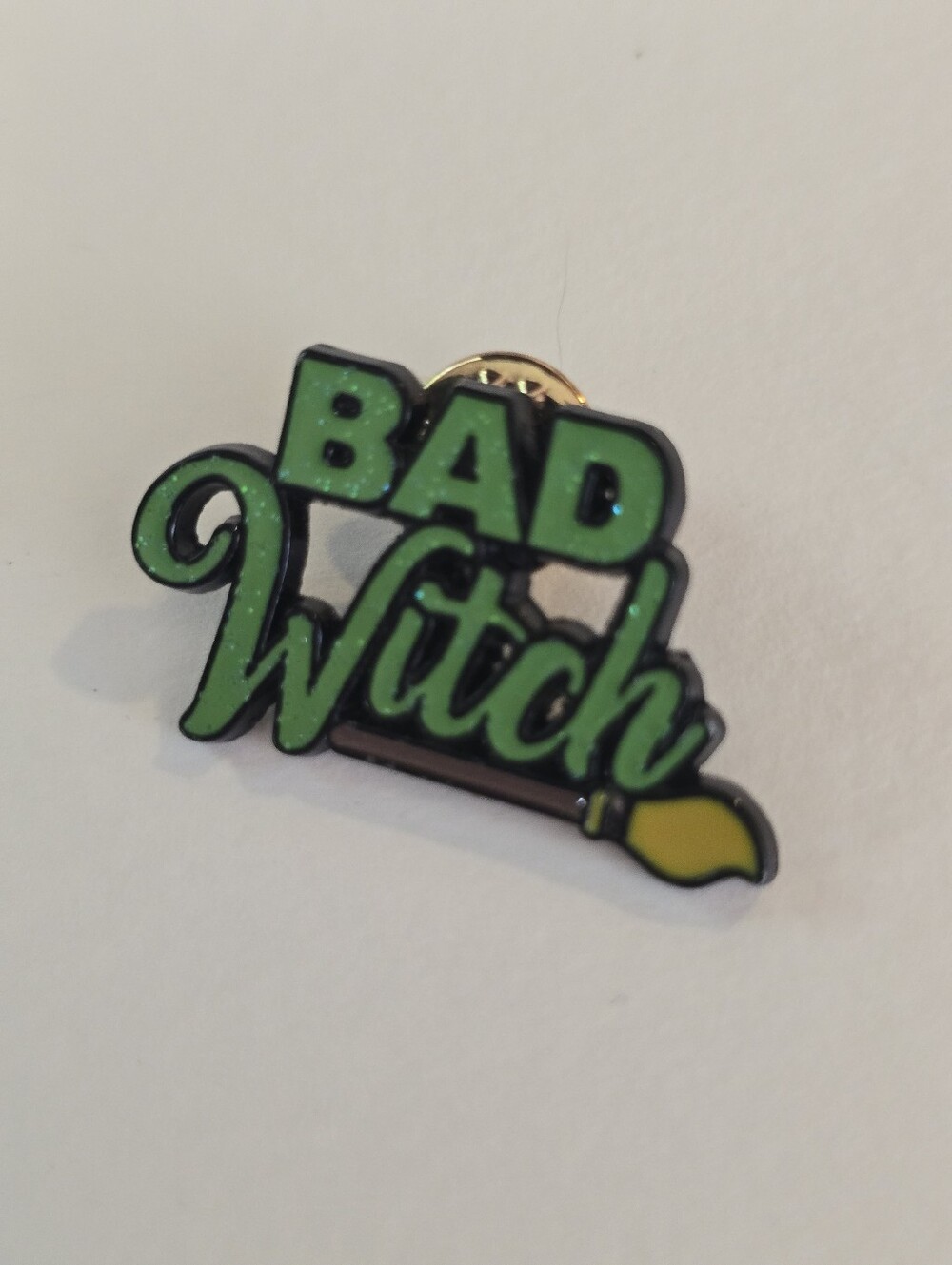 Bad Witch Green Enamel Pin